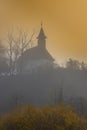 autumn church in Rakacaszend, Northern Hungary