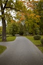 Autumn city park - VDNKH Moscow