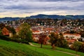 Autumn cityscape of Sankt Gallen