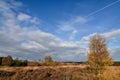 Autumn cloud formation against blue sky over Cannock Chase Royalty Free Stock Photo