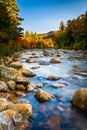 Autumn color along the Swift River, along the Kancamagus Highway Royalty Free Stock Photo