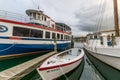 Autumn Color the Chesapeake Bay Shore and Harbor in St Michaels Royalty Free Stock Photo