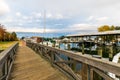 Autumn Color the Chesapeake Bay Shore and Harbor in St Michaels Royalty Free Stock Photo