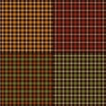 Autumn color plaids