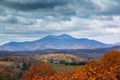 Autumn Color and Rime Ice on Mountaintop in Western NC