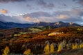 Autumn Color in San Juan  of Colorado near Ridgway and Telluride Royalty Free Stock Photo