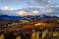 Autumn Color in San Juan  of Colorado near Ridgway and Telluride Royalty Free Stock Photo