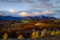 Autumn Color in San Juan  of Colorado near Ridgway and Telluride Royalty Free Stock Photo