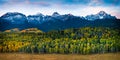 Autumn Color in the San Juan Mountains Royalty Free Stock Photo