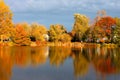 Autumn color in TooGood Pond Unionville Ontario