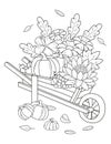 Autumn Coloring Page For Adult