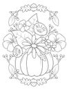 Autumn Coloring Page For Adult