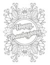 Autumn Coloring Page For Adult