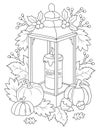 Autumn Coloring Page For Adult