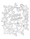 Autumn Coloring Page For Adult