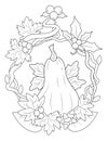 Autumn Coloring Page For Adult