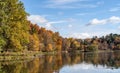 Autumn Colors at Beebe Lake on the Cornell University Campus Royalty Free Stock Photo