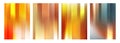 Autumn colors. Defocused bright colored abstract backgrounds with vertical dynamic lines. Blurred vibrant color gradients.