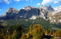 Autumn colors in the Dolomites Royalty Free Stock Photo