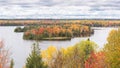 Autumn Colors, Highbanks Trail, AuSable Scenic Byway, MI Royalty Free Stock Photo