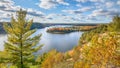 Autumn Colors, Highland Trail, AuSable Scenic Byway, MI Royalty Free Stock Photo