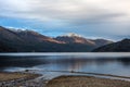 Autumn Colors in Lake Guillelmo, Patagonia, Argentina Royalty Free Stock Photo