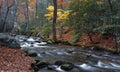 Autumn colors, mountains stream