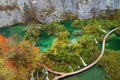 Autumn colors in Plitvice National Park Royalty Free Stock Photo