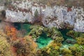 Autumn colors in Plitvice National Park Royalty Free Stock Photo