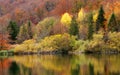 Autumn colors in Plitvice National Park Royalty Free Stock Photo