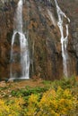 Autumn colors in Plitvice National Park Royalty Free Stock Photo