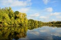 Autumn Colors Reflected on a Lake Royalty Free Stock Photo