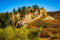 Autumn Colors in Roxborough State Park in Colorado Royalty Free Stock Photo