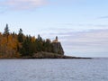 Autumn Colors at Split Rock Lighthouse on Lake Superior Royalty Free Stock Photo