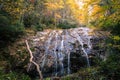 Autumn colors and waterfall, Blue Ridge Mountains Royalty Free Stock Photo