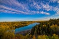 Autumn  colours Edmonton  river valley Royalty Free Stock Photo