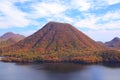 Autumn colours of Mountain and lake Royalty Free Stock Photo
