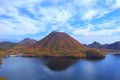 Autumn colours of Mountain and lake Royalty Free Stock Photo