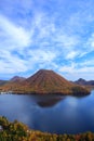 Autumn colours of Mountain and lake Royalty Free Stock Photo