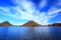 Autumn colours of Mountain and lake Royalty Free Stock Photo