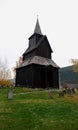 Torpo stave church in Ãl i Hallingdal in Norway in autumn Royalty Free Stock Photo