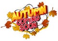 Autumn, Coming Soon - Comic book word