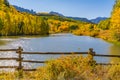 Autumn on Cushman Lake, Colorado Royalty Free Stock Photo