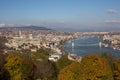Autumn Danube in Budapest Royalty Free Stock Photo