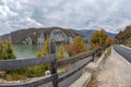 Autumn at the Danube Gorges, border between Romania and Serbia Royalty Free Stock Photo