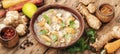 Vegetarian Jerusalem artichoke soup