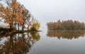 Autumn in dixie on catawba river gastonia north carolina