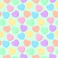 Candy Hearts Seamless Pattern Royalty Free Stock Photo