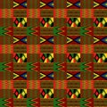 Kente Cloth Seamless Pattern Royalty Free Stock Photo