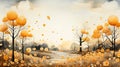 Autumn Dreams: A Whimsical Landscape of Color and Harmony